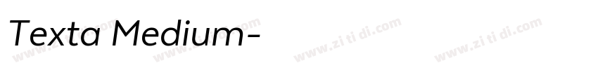 Texta Medium字体转换